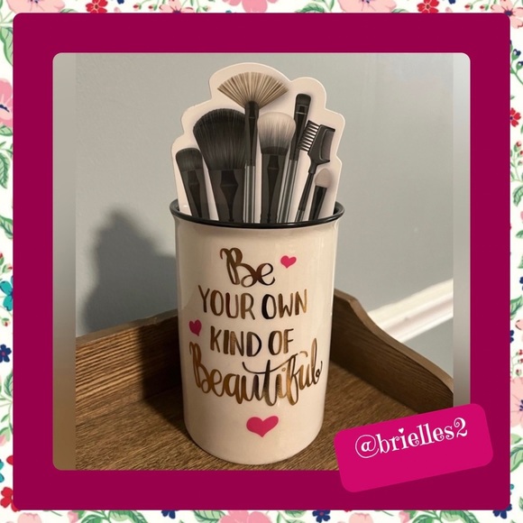 MY Beauty Spot āBe Your Own Kind Of Beautifulā Cosmetic Brush Holder, New - Picture 1 of 6